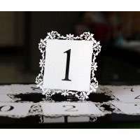 Table Card Wholesale Laser Cut Number Card NO.1-NO.10,No.11-NO.20
